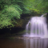 A long exposure (HDR panorama) of the waterfalls in West Burton, North Yorkshire.