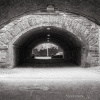 Tunnels beside the Craigie Burn, under the railway bridge on the edge of the South Inch