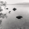 Small boulders in the shallows of Loch Rannoch