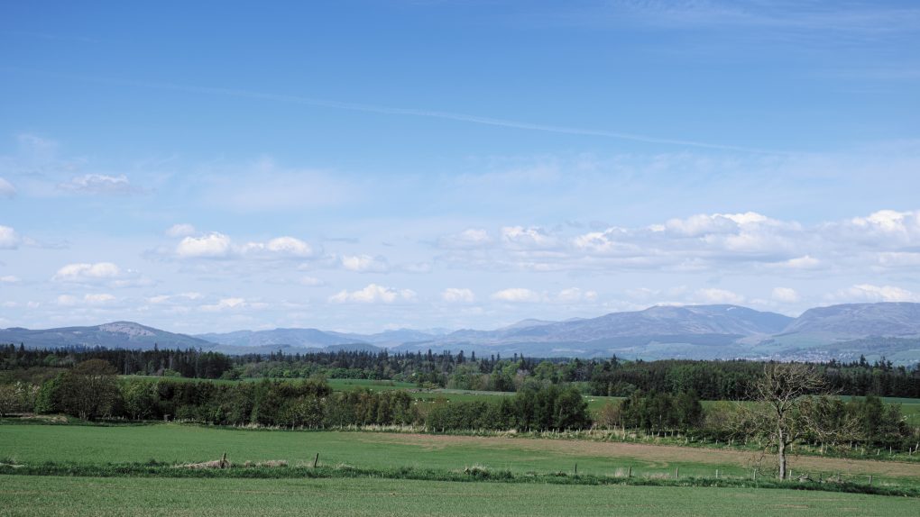Still one of my favourite views - across the north end of Auchterarder to Glen Turret and Crieff.
